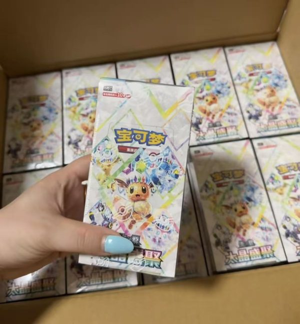 Original Pokémon Chinese CSV9.5C Terastal Fest ex TCG Eevee Collection Paper Card Toy Booster Sealed Box
