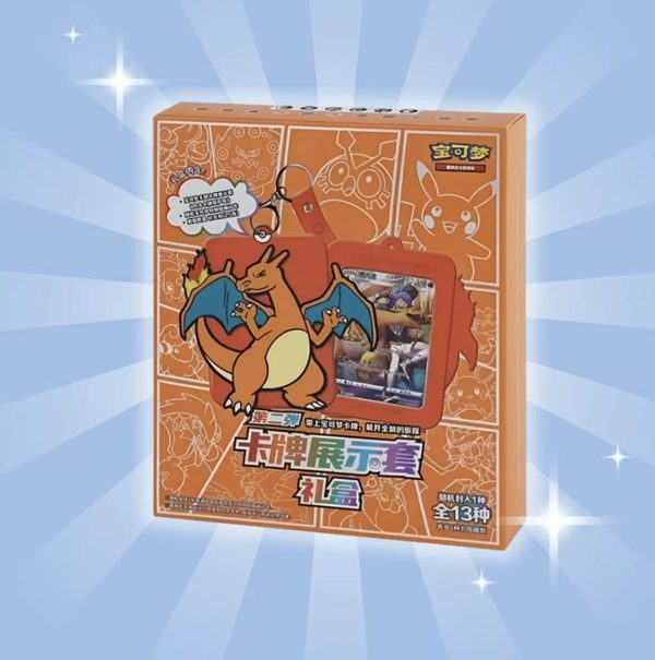 Original Pokémon PTCG Chinese Charizard Display Gift Box Series Exchange Collection Card Toy Gift Box