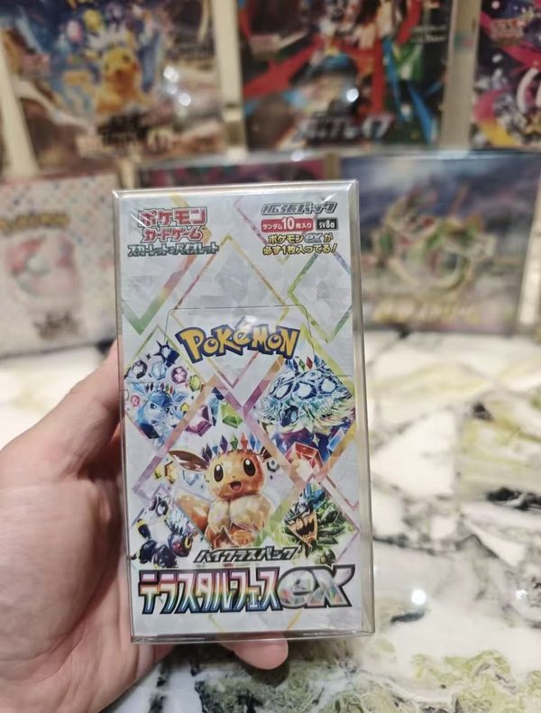 Original Pokemon PTCG Japanese SV8a Eevee Series Exchange Collection Paper Card Toy Gift Box for Ages 13+